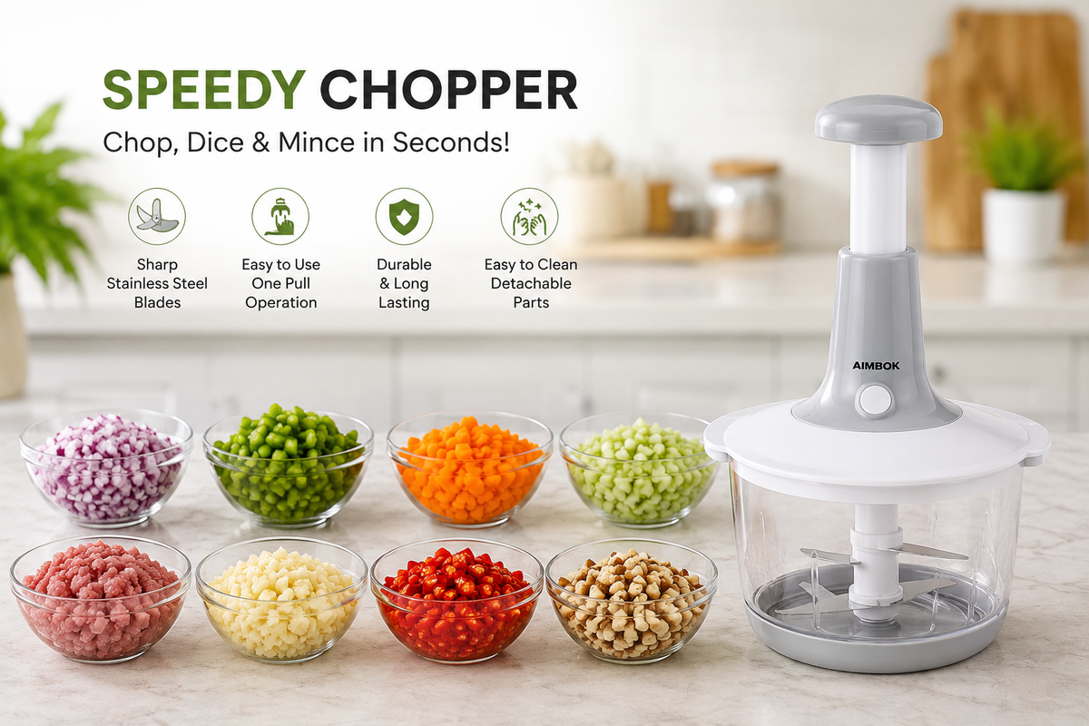 KitchMora Press & Chop β Manual Vegetable Chopper