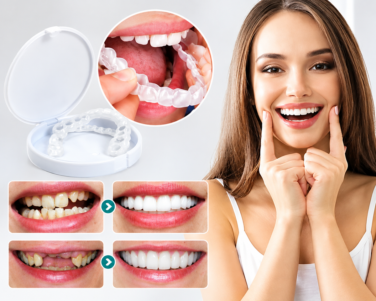 Snap-On Smile Veneers | Instant Cosmetic Teeth Cover for a Brighter-Looking Smile