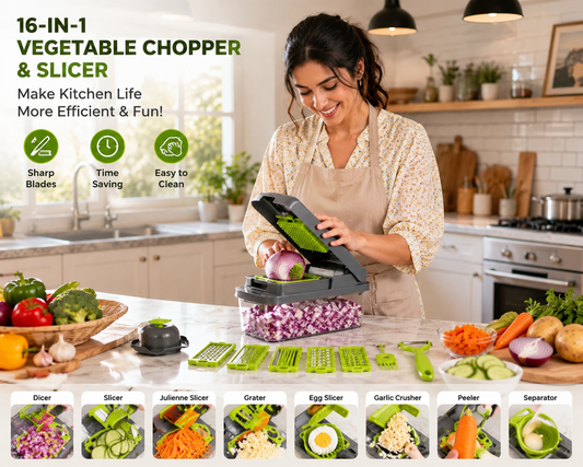 16-In-1 Multifunctional Vegetable Chopper