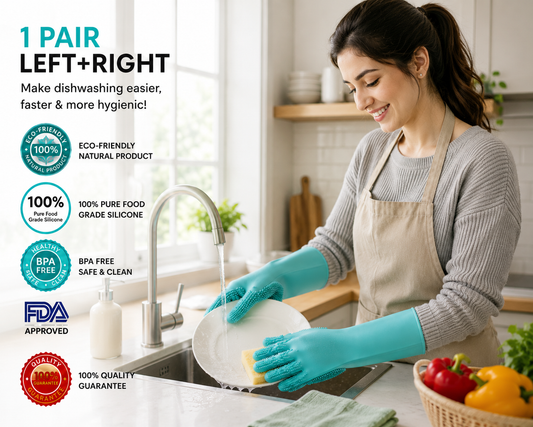 Magic Silicone Cleaning Gloves – Multi-Purpose Scrubber Gloves